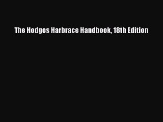 [Download PDF] The Hodges Harbrace Handbook 18th Edition Read Free
