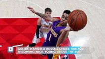 Lakers D'Angelo Russell under fire for throwing Nick Young under the bus