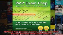 PMP Exam Prep Questions Answers  Explanations 1000 Practice Questions with Detailed
