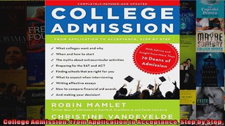 College Admission From Application to Acceptance Step by Step