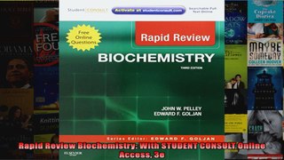 Rapid Review Biochemistry With STUDENT CONSULT Online Access 3e