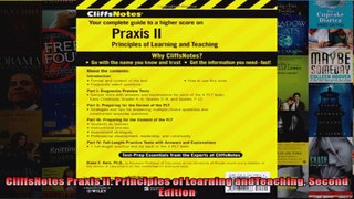 CliffsNotes Praxis II Principles of Learning andTeaching Second Edition