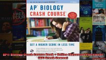 AP Biology Crash Course Book  Online Advanced Placement AP Crash Course