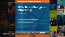 MedicalSurgical Nursing Review and Resource Manual 4th Edition