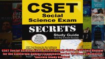 CSET Social Science Exam Secrets Study Guide CSET Test Review for the California Subject