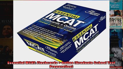 Essential MCAT Flashcards  Online Graduate School Test Preparation