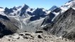 Summit of Pigne de la Lé, 3396m - looking at some of Switzerlands 4000+ Mountains