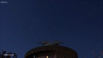 猪名川天文台とオリオン座（2014年3月15日）