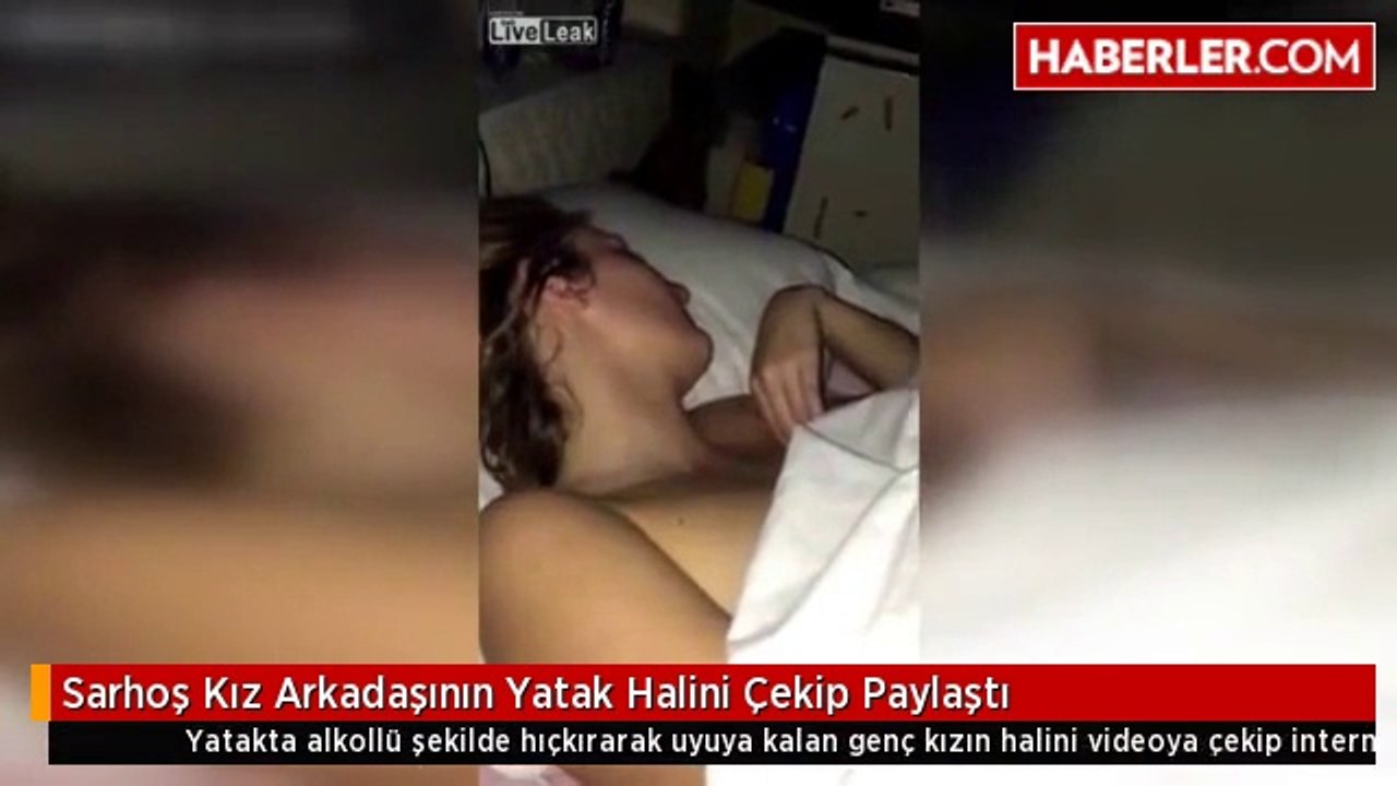 Sarhoş Kız Arkadaşının Yatak Halini Çekip Paylaştı