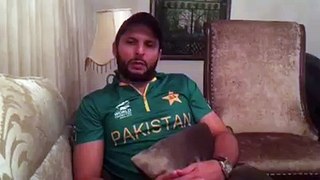 Shahid Afridi message to nation