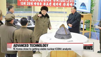 N. Korea close to getting viable nuclear ICBM: analysts