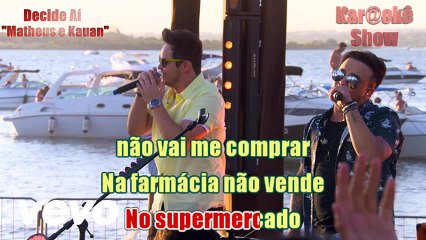 Decide Aí - Matheus e Kauan (Violão Cover)   Karaokê