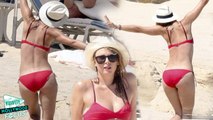 Maria Sharapova Dances all her Cares Away in Red Bikini in Mexico
