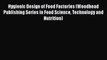 Download Hygienic Design of Food Factories (Woodhead Publishing Series in Food Science Technology