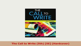 PDF  The Call to Write 5th 5E Hardcover PDF Online
