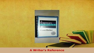 PDF  A Writers Reference PDF Book Free
