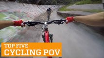 TOP FIVE CYCLING POV - PEOPLE ARE AWESOME