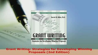 Download  Grant Writing Strategies for Developing Winning Proposals 2nd Edition PDF Book Free