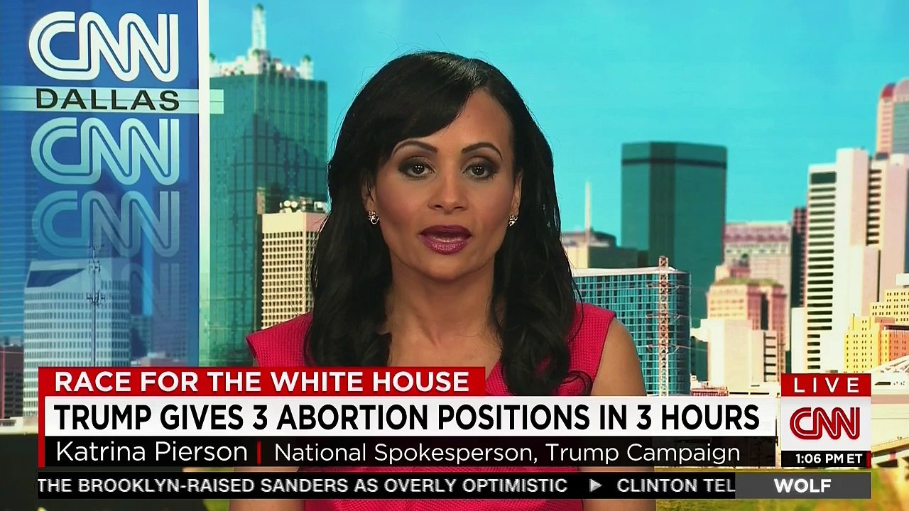 Wolf Blitzer and Katrina Pierson: "I'm Almost There, Wolf!"