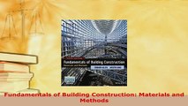 Download  Fundamentals of Building Construction Materials and Methods Ebook
