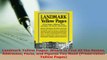 Download  Landmark Yellow Pages Where to Find All the Names Addresses Facts and Figures You Need Read Full Ebook