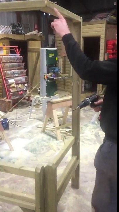 Churnet Valley Garden Furniture corner arbour assembly