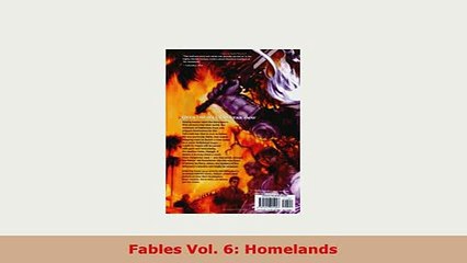 Download Video: PDF  Fables Vol 6 Homelands Read Online