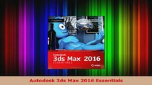 PDF  Autodesk 3ds Max 2016 Essentials PDF Full Ebook
