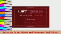 PDF  Lettering for Architects and Designers 2nd Edition Read Online