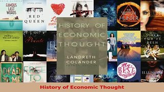 Download  History of Economic Thought  EBook