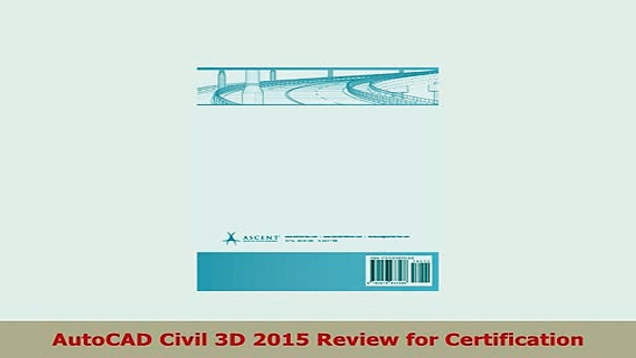 Download  AutoCAD Civil 3D 2015 Review for Certification Read Online