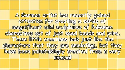 Make A Model Of Your Favorite Cartoon Character With Seed Beads