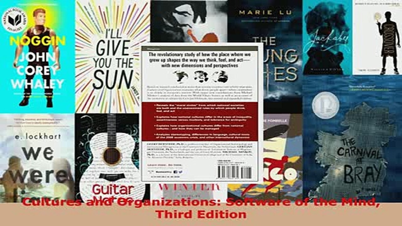 PDF  Cultures and Organizations Software of the Mind Third Edition  Read Online