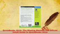 Download  QuickBooks 2016 The Missing Manual The Official Intuit Guide to QuickBooks 2016 PDF Book Free