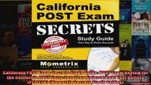 California POST Exam Secrets Study Guide POST Exam Review for the California POST
