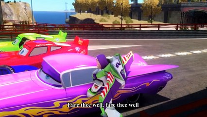 Cars Songs For Kids ♪ Polly Wolly Doodle ♪ Spider-Man Hulk Toy Epic Race Disney