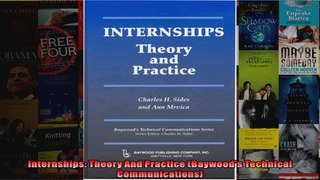 Internships Theory And Practice Baywoods Technical Communications