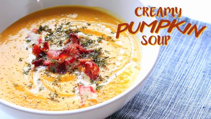 How To Make Creamy Pumpkin Soup | 濃郁奶油南瓜湯 [ Happeabites ]