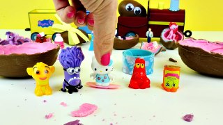 OPENING Homemade Chocolate Toy Surprise Eggs | Frozen Shopkins 2 Disney Princess MyLittleP