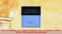 Download  The Complete EC Segar Popeye Vol 8 Dailies 19321934 The Nemo Bookshelf Download Full Ebook