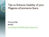 Tips to Enhance Usability of your Magento eCommerce