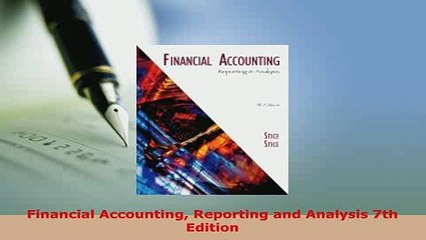 Download  Financial Accounting Reporting and Analysis 7th Edition Download Online