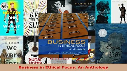 PDF  Business in Ethical Focus An Anthology  EBook