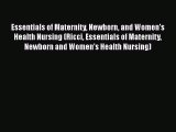 PDF Essentials of Maternity Newborn and Women's Health Nursing (Ricci Essentials of Maternity