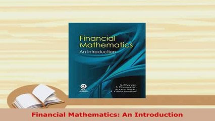 Download  Financial Mathematics An Introduction PDF Full Ebook
