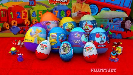 10 Surprise Eggs Unboxing Kinder Surprise Dora The Explorer Toy Story Mickey Mouse Thomas