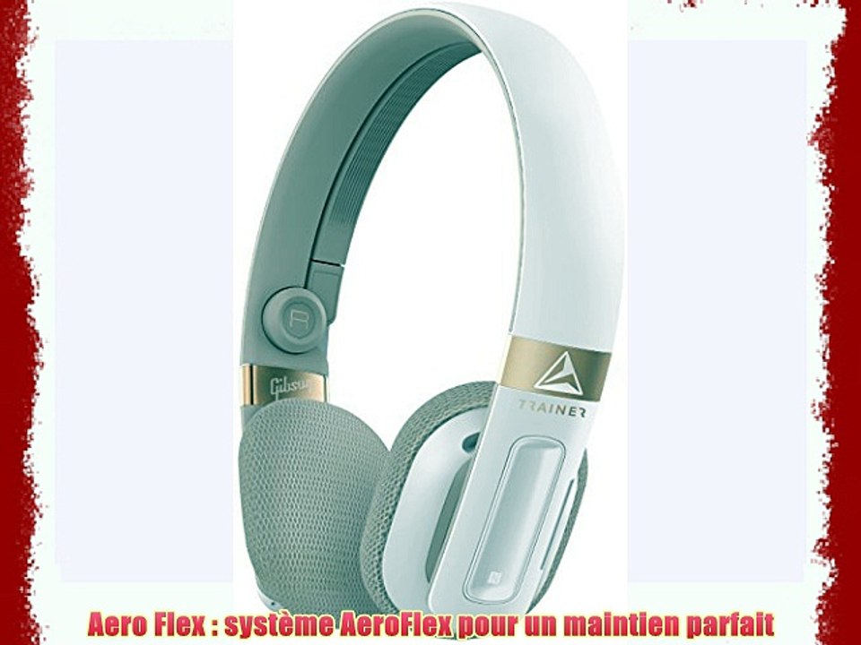 Trainer By Gibson TH100WT Casque de Sport sans Fil avec Arceau Aeroflex LED Développé en Collaboration
