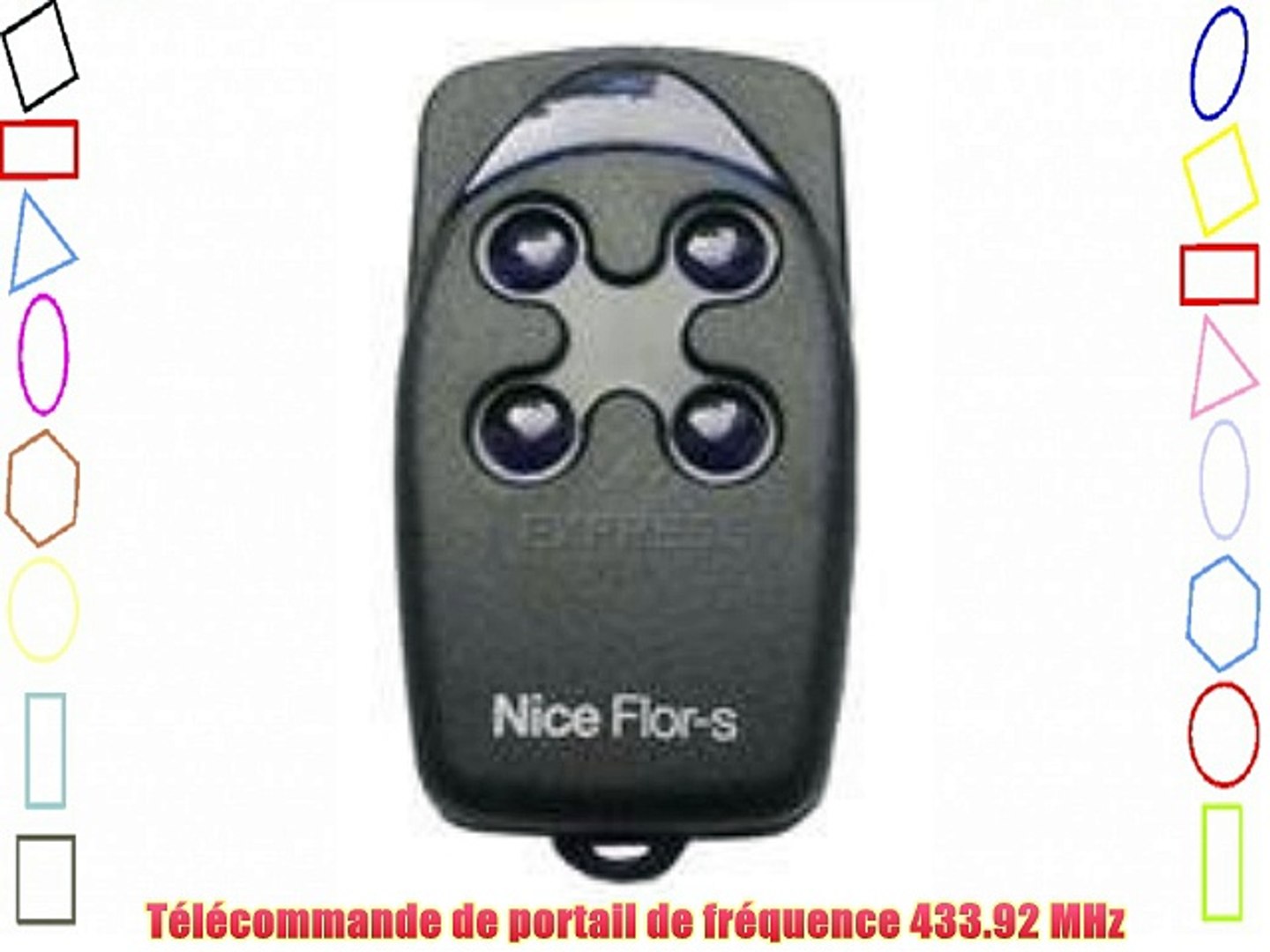 Programmation Telecommande Nice Flor S 4 Boutons