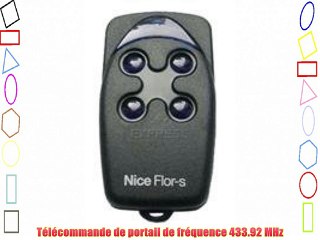 Télécommande NICE FLO4R fréquence 433.920 Mhz