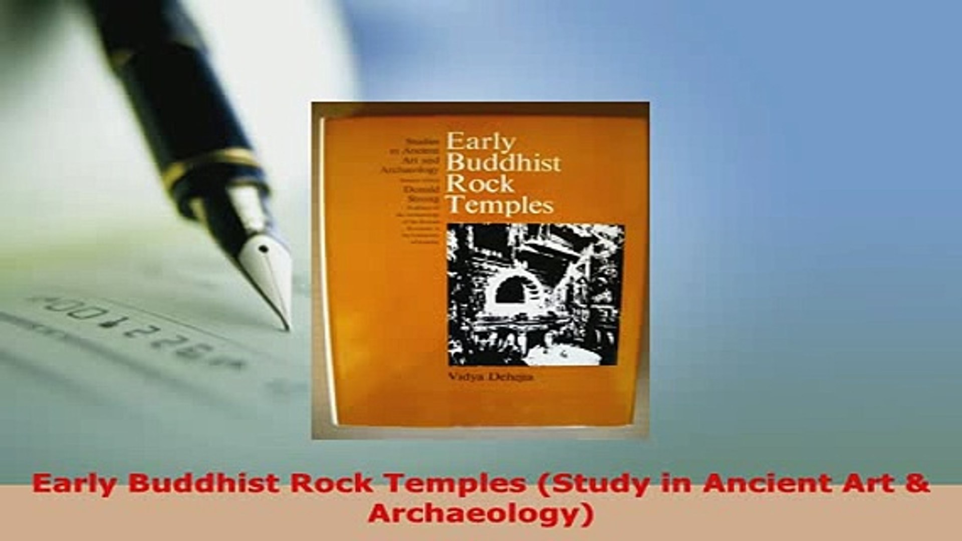 ⁣Download  Early Buddhist Rock Temples Study in Ancient Art  Archaeology Read Online